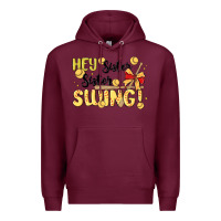 Burgundy softball sister Premium Hoodie - MaliasSmallBusiness
