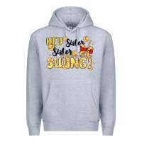 Heather Grey softball sister Premium Hoodie - MaliasSmallBusiness