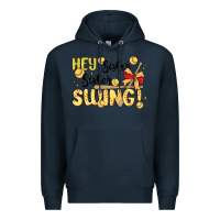 Navy softball sister Premium Hoodie - MaliasSmallBusiness
