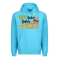 Ocean Blue softball sister Premium Hoodie - MaliasSmallBusiness