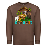 Chestnut holy nıght cows and sunflowers Premium Sweatshirt - AdoDesignShop