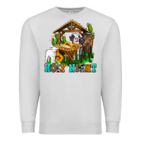 Dove Grey holy nıght cows and sunflowers Premium Sweatshirt - AdoDesignShop