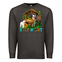 Smoke holy nıght cows and sunflowers Premium Sweatshirt - AdoDesignShop