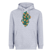 Heather Grey christmas gingerbread cookies patch Heavyweight Hoodie - BundleAndBundleShop
