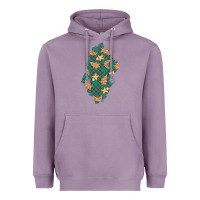 Lavender christmas gingerbread cookies patch Heavyweight Hoodie - BundleAndBundleShop