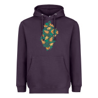 Plum christmas gingerbread cookies patch Heavyweight Hoodie - BundleAndBundleShop