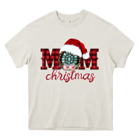 Cream mom Christmas Heavy Core Tee - CowhideDigitalArt