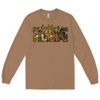 Toasted Coconut my daddy is my hero army western Long Sleeve Tee - texasbilliewilder