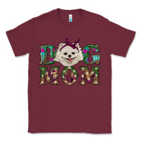 Burgundy Christmas dog mom Pomeranian Classic Tee - RanaPortraitStore