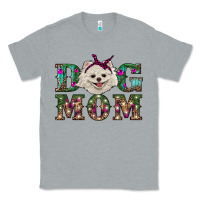 Heather Grey Christmas dog mom Pomeranian Classic Tee - RanaPortraitStore