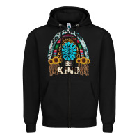 Black western rainbow  be kind Zipper Hoodie - RanaPortraitStore