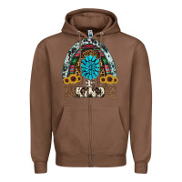 Chestnut western rainbow  be kind Zipper Hoodie - RanaPortraitStore