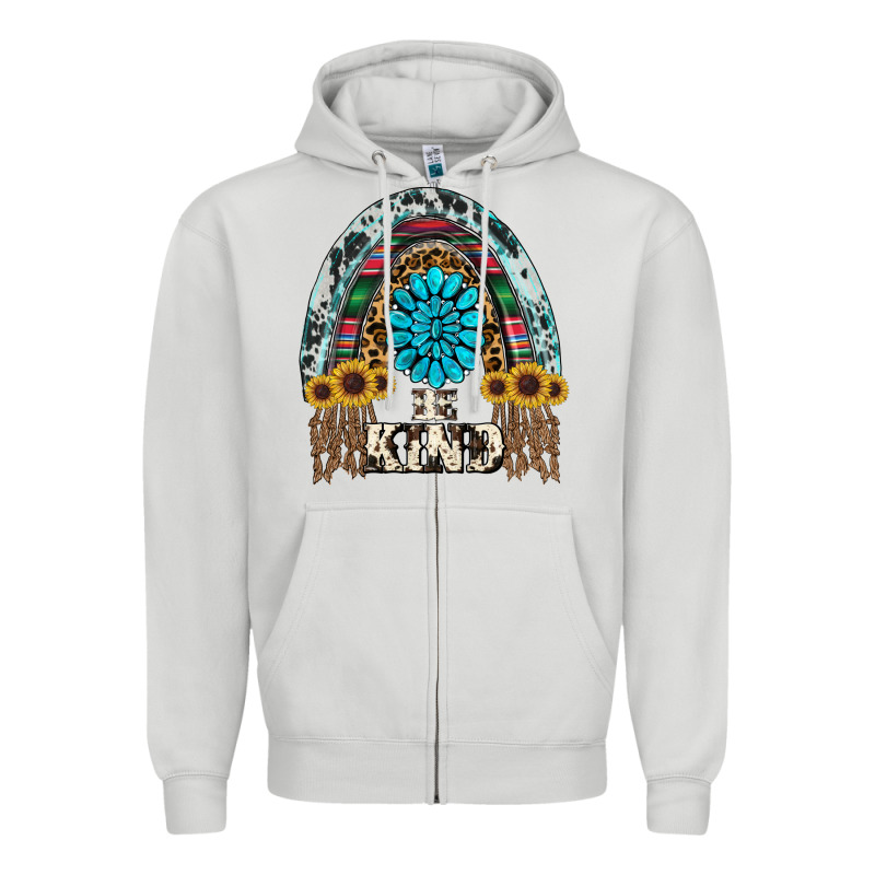 Western Rainbow  Be Kind Zipper Hoodie by RanaPortraitStore | Teevron