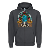 Smoke western rainbow  be kind Zipper Hoodie - RanaPortraitStore
