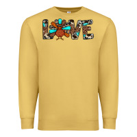 Antique Gold love turkey Premium Sweatshirt - JahusDesignShop