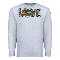 Heather Grey love turkey Premium Sweatshirt - JahusDesignShop