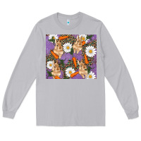 Moon Dust easter bunny carrot daisys leopard glitter Long Sleeve Tee - RanaPortraitStore