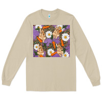 Mushroom easter bunny carrot daisys leopard glitter Long Sleeve Tee - RanaPortraitStore