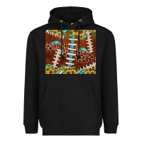 Black football leopard gemstone sunflower Heavyweight Hoodie - JahusDesignShop