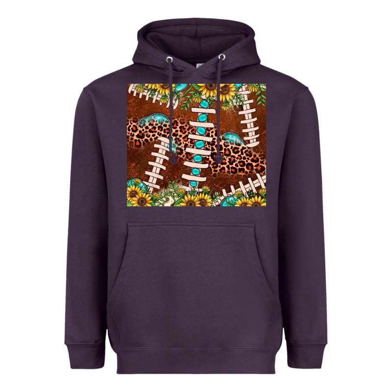 Football Leopard Gemstone Sunflower Heavyweight Hoodie by JahusDesignShop | Teevron
