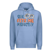 Colony Blue she fits me perfectly Premium Hoodie - MaliasSmallBusiness