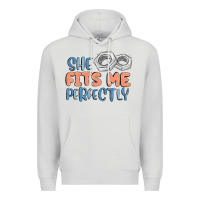 Dove Grey she fits me perfectly Premium Hoodie - MaliasSmallBusiness