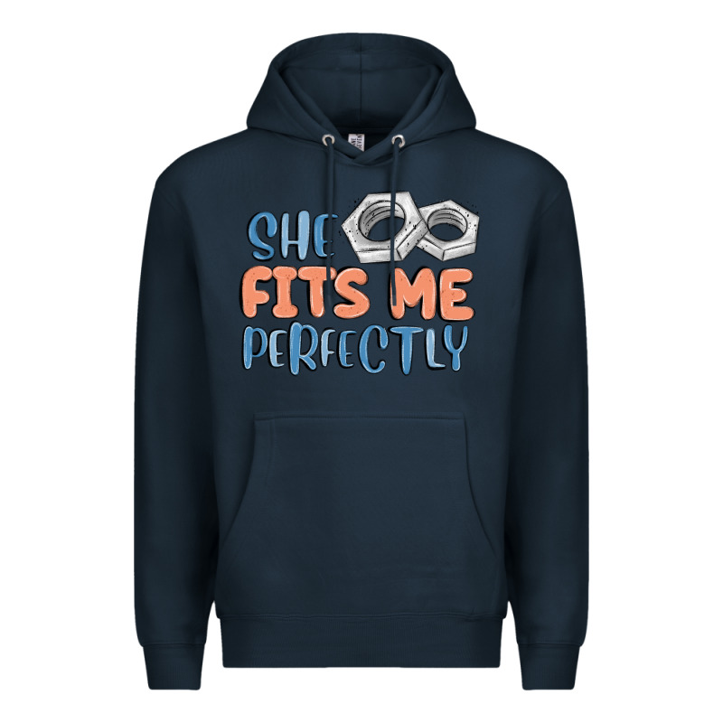 She Fits Me Perfectly Premium Hoodie by MaliasSmallBusiness | Teevron