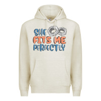 Oatmeal Heather she fits me perfectly Premium Hoodie - MaliasSmallBusiness