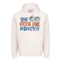 Pale Pink she fits me perfectly Premium Hoodie - MaliasSmallBusiness