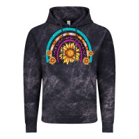 Cloud Black rainbow sunflower Vintage Hoodie - AdoDesignShop