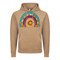 Vintage Coffee rainbow sunflower Vintage Hoodie - AdoDesignShop