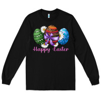 Black easter western eggs happy easter Long Sleeve Tee - RanaPortraitStore