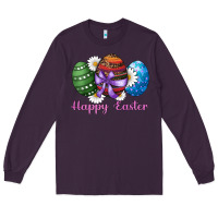 Plum easter western eggs happy easter Long Sleeve Tee - RanaPortraitStore