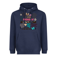 Navy i am proud of all that i am Heavyweight Hoodie - Artiststas