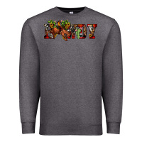 Charcoal Heather Christmas Howdy Bronco Rodeo Premium Sweatshirt - JahusDesignShop