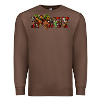Chestnut Christmas Howdy Bronco Rodeo Premium Sweatshirt - JahusDesignShop