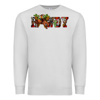 Dove Grey Christmas Howdy Bronco Rodeo Premium Sweatshirt - JahusDesignShop