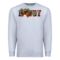 Heather Grey Christmas Howdy Bronco Rodeo Premium Sweatshirt - JahusDesignShop