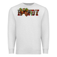 Oatmeal Heather Christmas Howdy Bronco Rodeo Premium Sweatshirt - JahusDesignShop
