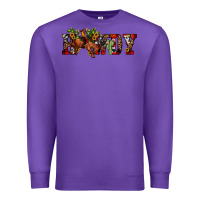 Purple Christmas Howdy Bronco Rodeo Premium Sweatshirt - JahusDesignShop