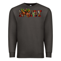 Smoke Christmas Howdy Bronco Rodeo Premium Sweatshirt - JahusDesignShop