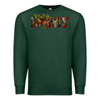 Sports Green Christmas Howdy Bronco Rodeo Premium Sweatshirt - JahusDesignShop