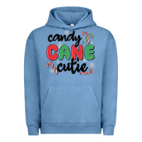 Pigment Pebble Blue candy cane cutie Urban Hoodie - MaliasSmallBusiness