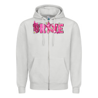 Dove Grey Breast Cancer Brave Zipper Hoodie - texasbilliewilder