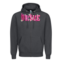 Smoke Breast Cancer Brave Zipper Hoodie - texasbilliewilder