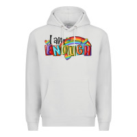 Dove Grey i am enough lgbt Premium Hoodie - MaliasSmallBusiness