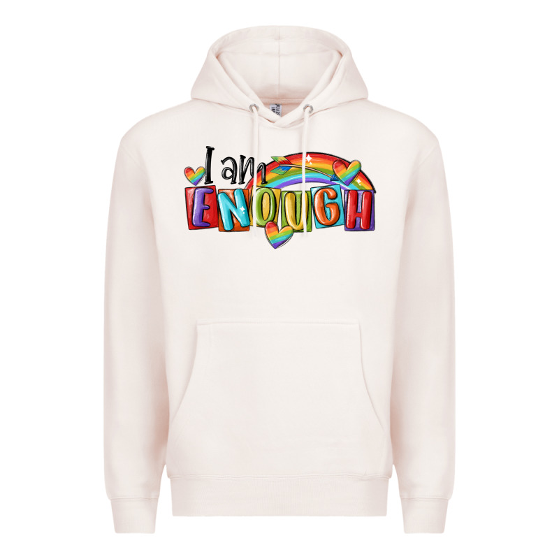 I Am Enough Lgbt Premium Hoodie by MaliasSmallBusiness | Teevron