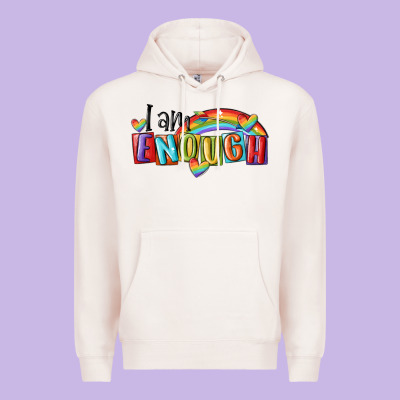 I Am Enough Lgbt Premium Hoodie Designed By Maliassmallbusiness