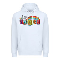 White i am enough lgbt Premium Hoodie - MaliasSmallBusiness