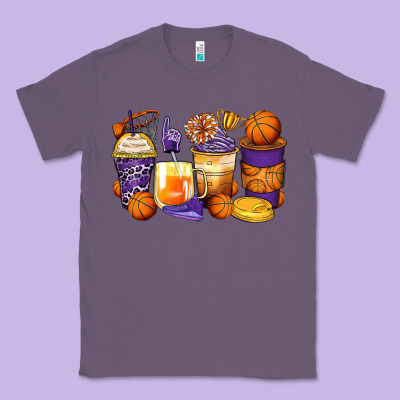 Basketball Coffee Cups Classic Tee Designed By Zillion Design Studio